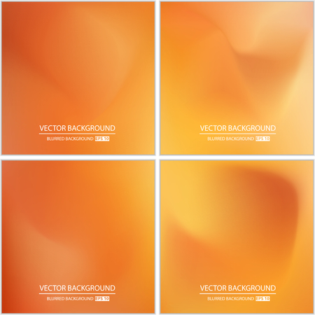 Abstract Creative concept vector multicolored blurred background set. For Web and Mobile Applications, art illustration template design, business infographic and social media, modern decoration.のイラスト素材