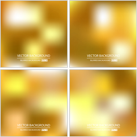 Abstract Creative concept vector multicolored blurred background set. For Web and Mobile Applications, art illustration template design, business infographic and social media, modern decoration.のイラスト素材