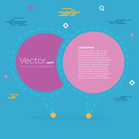 Abstract concept vector empty speech square quote text bubble. For web and mobile app isolated on background, illustration template design, creative presentation, business infographic social media.のイラスト素材