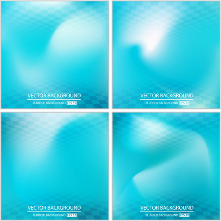 Abstract Creative concept vector multicolored blurred background set. For Web and Mobile Applications, art illustration template design, business infographic and social media, modern decoration.のイラスト素材