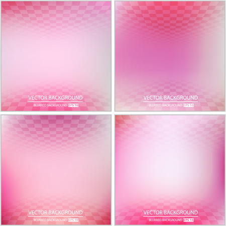 Abstract Creative concept vector multicolored blurred background set. For Web and Mobile Applications, art illustration template design, business infographic and social media, modern decoration.のイラスト素材