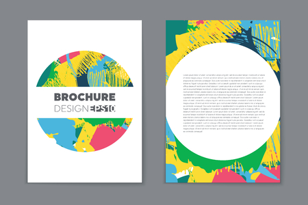 Abstract vector layout background set. For art template design, list, page, mockup brochure theme style, banner, idea, cover, booklet, print, flyer, book, blank, card, ad, sign, sheet, flyer, a4.のイラスト素材