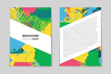 Abstract vector layout background set. For art template design, list, page, mockup brochure theme style, banner, idea, cover, booklet, print, flyer, book, blank, card, ad, sign, sheet, flyer, a4.のイラスト素材