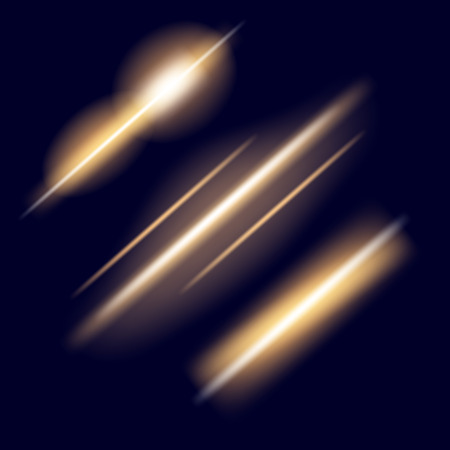 Creative concept Vector set of glow light effect stars bursts with sparkles isolated on black background. For illustration template art design, banner for Christmas celebrate, magic flash energy ray.のイラスト素材