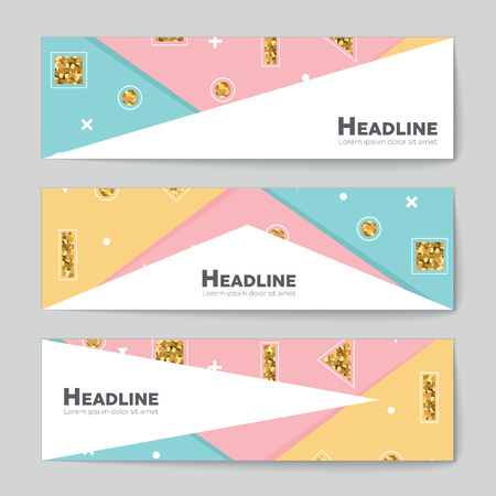 Abstract vector layout background set. For art template design, list, page, mockup brochure theme style, banner, idea, cover, booklet, print, flyer, book, blank, card, ad, sign, sheet, flyer, a4.のイラスト素材