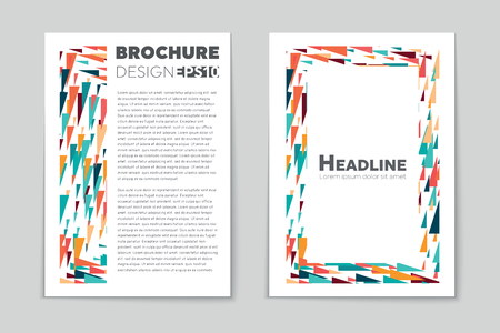 Abstract vector layout background set. For art template design, list, page, mockup brochure theme style, banner, idea, cover, booklet, print, flyer, book, blank, card, ad, sign, sheet, flyer, a4.のイラスト素材