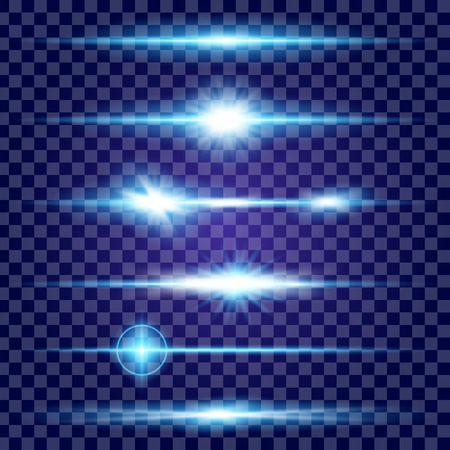 Creative concept Vector set of glow light effect stars bursts with sparkles isolated on black background. For illustration template art design, banner for Christmas celebrate, magic flash energy ray.のイラスト素材