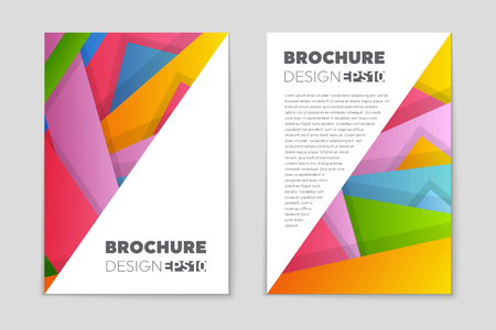 Abstract vector layout background set. For art template design, list, page, mockup brochure theme style, banner, idea, cover, booklet, print, flyer, book, blank, card, ad, sign, sheet, flyer, a4.のイラスト素材