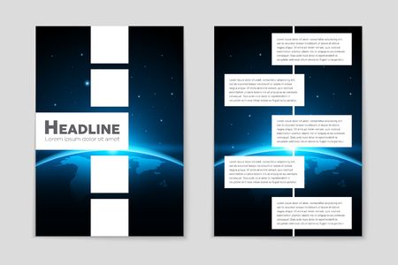 Abstract vector layout background set. For art template design, list, page, mockup brochure theme style, banner, idea, cover, booklet, print, flyer, book, blank, card, ad, sign, sheet, flyer, a4.のイラスト素材