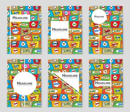 Abstract vector layout background set. For art template design, list, page, mockup brochure theme style, banner, idea, cover, booklet, print, flyer, book, blank, card, ad, sign, sheet, flyer, a4.のイラスト素材