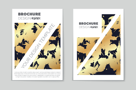 Abstract vector layout background set. For art template design, list, page, mockup brochure theme style, banner, idea, cover, booklet, print, flyer, book, blank, card, ad, sign, sheet, flyer, a4.のイラスト素材