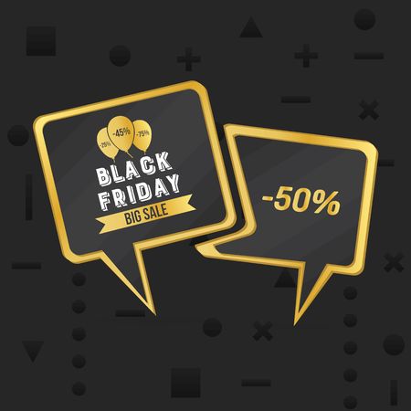 Abstract vector black friday sale layout background. For art template design, list, page, mockup brochure style, banner, idea, cover, booklet, print, flyer, book, blank, card, ad, sign, poster, badge.のイラスト素材
