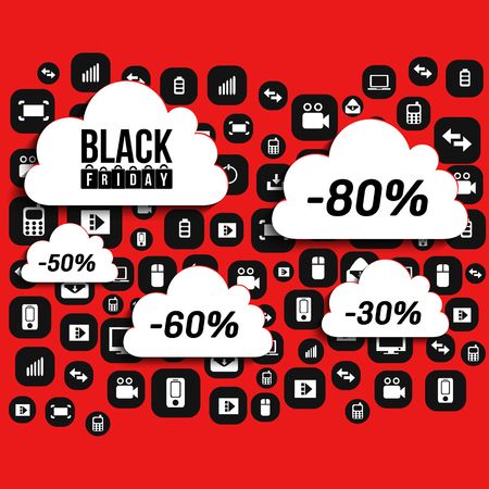 Abstract vector black friday sale layout background. For art template design, list, page, mockup brochure style, banner, idea, cover, booklet, print, flyer, book, blank, card, ad, sign, poster, badge.のイラスト素材