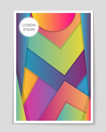 Abstract vector layout background for web and mobile app, art template design, list, page, mockup brochure theme style, banner, idea, cover, booklet, print, flyer, book, blank, card, ad, sign, sheet.のイラスト素材