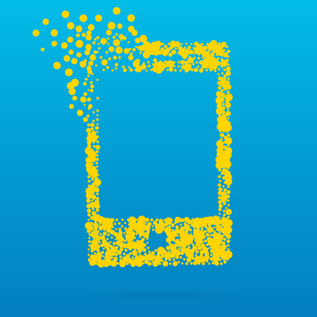 Abstract Creative concept vector icon of smart phone for Web and Mobile Applications isolated on background. Vector illustration template design, Business infographic and social media, origami icons.のイラスト素材