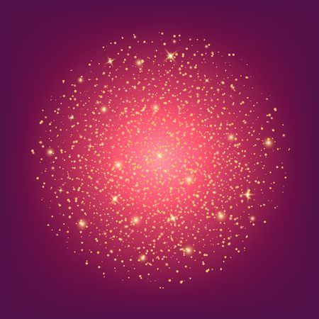 Creative concept Vector set of glow light effect stars bursts with sparkles isolated on black background. For illustration template art design, banner for Christmas celebrate, magic flash energy ray.のイラスト素材