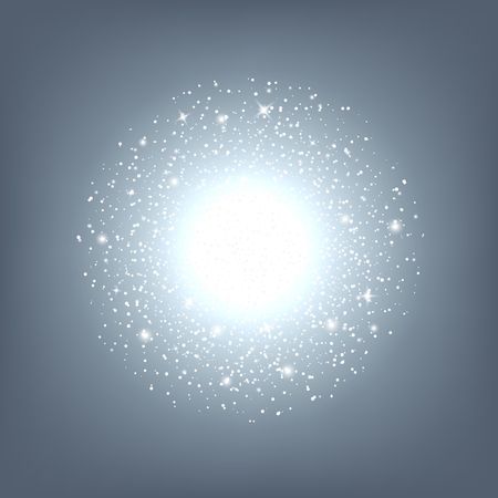 Creative concept Vector set of glow light effect stars bursts with sparkles isolated on black background. For illustration template art design, banner for Christmas celebrate, magic flash energy ray.のイラスト素材