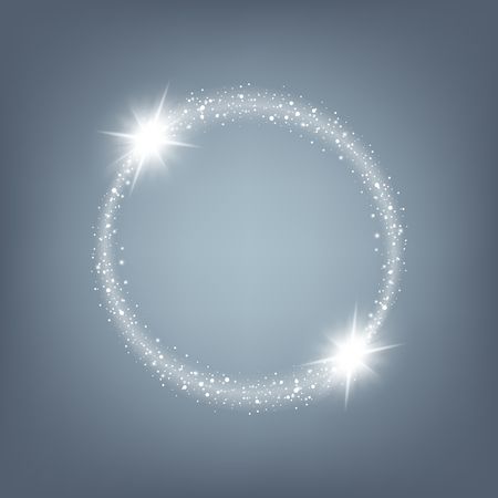 Creative concept Vector set of glow light effect stars bursts with sparkles isolated on black background. For illustration template art design, banner for Christmas celebrate, magic flash energy ray.のイラスト素材