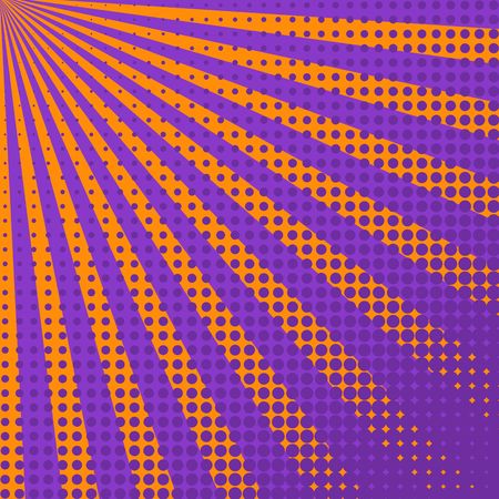 Abstract creative concept vector comics pop art style blank layout template with clouds beams and isolated dots pattern on background. For sale banner, empty bubble, illustration comic book design.のイラスト素材