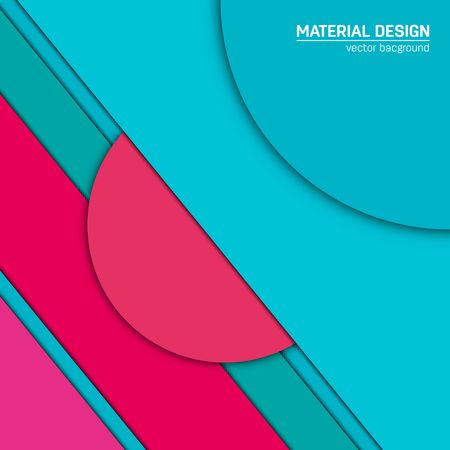 Vector material design background. Abstract creative concept layout template. For web and mobile app, paper art illustration, style blank, poster, booklet. Motion wallpaper element. Flat uiのイラスト素材