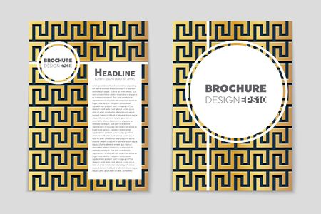 Abstract vector layout background set. For art template design, list, front page, mockup brochure theme style, banner, idea, cover, booklet, print, flyer, book, blank, card, ad, sign, sheet,, a4.のイラスト素材