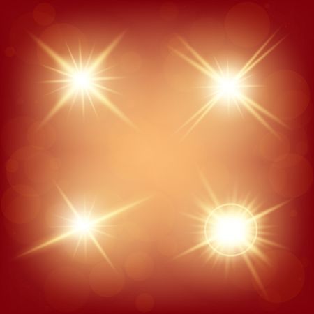 Creative concept Vector set of glow light effect stars bursts with sparkles isolated on black background. For illustration template art design, banner for Christmas celebrate, magic flash energy ray.のイラスト素材