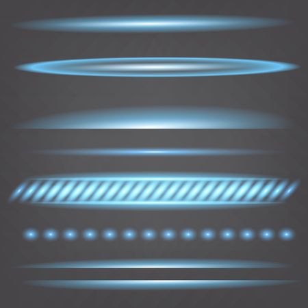 Creative concept Vector set of glow light effect stars bursts with sparkles isolated on black background. For illustration template art design, banner for Christmas celebrate, magic flash energy ray.のイラスト素材