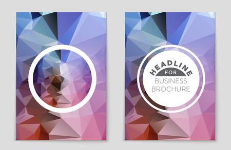 Abstract vector layout background set. For art template design, list, front page, mockup brochure theme style, banner, idea, cover, booklet, print, flyer, book, blank, card, ad, sign, sheet,, a4.のイラスト素材