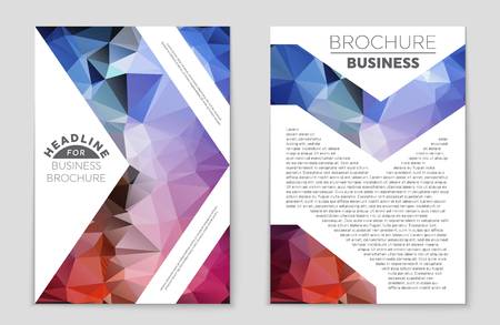 Abstract vector layout background set. For art template design, list, front page, mockup brochure theme style, banner, idea, cover, booklet, print, flyer, book, blank, card, ad, sign, sheet,, a4.のイラスト素材