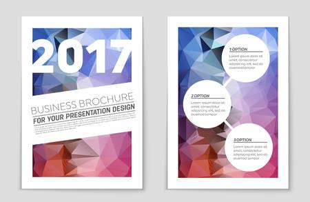 Abstract vector layout background set. For art template design, list, front page, mockup brochure theme style, banner, idea, cover, booklet, print, flyer, book, blank, card, ad, sign, sheet,, a4.のイラスト素材