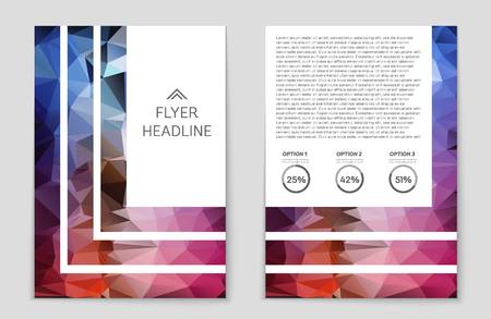 Abstract vector layout background set. For art template design, list, front page, mockup brochure theme style, banner, idea, cover, booklet, print, flyer, book, blank, card, ad, sign, sheet,, a4.のイラスト素材