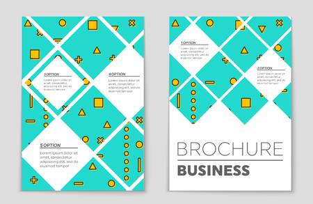 Abstract vector layout background set. For art template design, list, front page, mockup brochure...