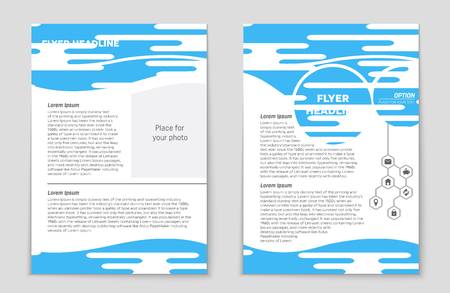 Abstract vector layout background set. For art template design, list, front page, mockup brochure theme style, banner, idea, cover, booklet, print, flyer, book, blank, card, ad, sign, sheet,, a4.のイラスト素材