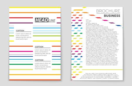 Abstract vector layout background set. For art template design, list, front page, mockup brochure theme style, banner, idea, cover, booklet, print, flyer, book, blank, card, ad, sign, sheet,, a4.のイラスト素材