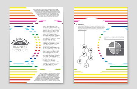 Abstract vector layout background set. For art template design, list, front page, mockup brochure theme style, banner, idea, cover, booklet, print, flyer, book, blank, card, ad, sign, sheet,, a4.のイラスト素材