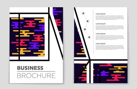 Abstract vector layout background set. For art template design, list, front page, mockup brochure theme style, banner, idea, cover, booklet, print, flyer, book, blank, card, ad, sign, sheet,, a4.のイラスト素材