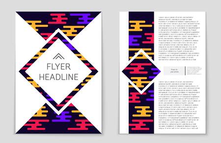Abstract vector layout background set. For art template design, list, front page, mockup brochure theme style, banner, idea, cover, booklet, print, flyer, book, blank, card, ad, sign, sheet,, a4.のイラスト素材