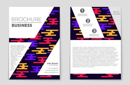 Abstract vector layout background set. For art template design, list, front page, mockup brochure theme style, banner, idea, cover, booklet, print, flyer, book, blank, card, ad, sign, sheet,, a4.のイラスト素材