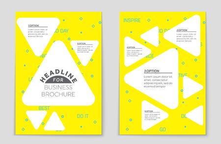 Abstract vector layout background set. For art template design, list, front page, mockup brochure theme style, banner, idea, cover, booklet, print, flyer, book, blank, card, ad, sign, sheet,, a4.のイラスト素材