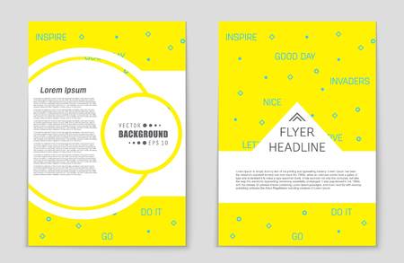 Abstract vector layout background set. For art template design, list, front page, mockup brochure theme style, banner, idea, cover, booklet, print, flyer, book, blank, card, ad, sign, sheet,, a4.のイラスト素材