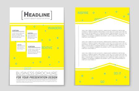 Abstract vector layout background set. For art template design, list, front page, mockup brochure theme style, banner, idea, cover, booklet, print, flyer, book, blank, card, ad, sign, sheet,, a4.のイラスト素材