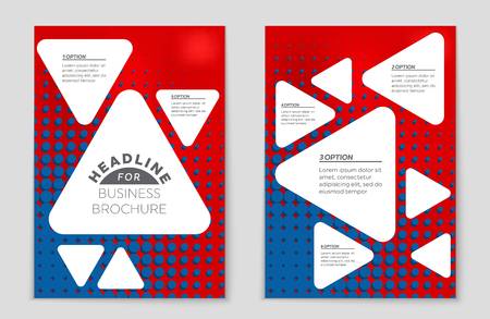 Abstract vector layout background set. For art template design, list, front page, mockup brochure theme style, banner, idea, cover, booklet, print, flyer, book, blank, card, ad, sign, sheet,, a4.のイラスト素材