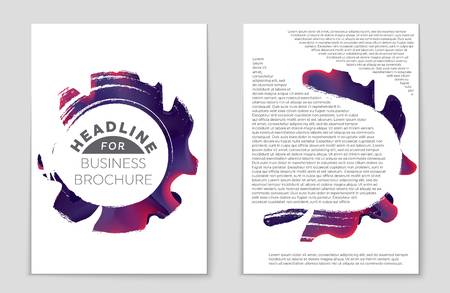 Abstract vector layout background set. For art template design, list, front page, mockup brochure theme style, banner, idea, cover, booklet, print, flyer, book, blank, card, ad, sign, sheet,, a4.のイラスト素材