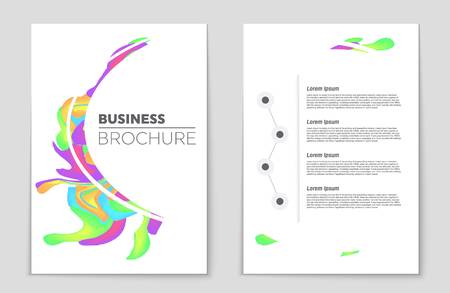 Abstract vector layout background set. For art template design, list, front page, mockup brochure theme style, banner, idea, cover, booklet, print, flyer, book, blank, card, ad, sign, sheet,, a4.のイラスト素材