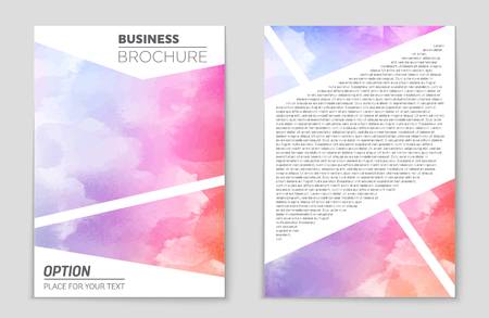 Abstract vector layout background set. For art template design, list, front page, mockup brochure theme style, banner, idea, cover, booklet, print, flyer, book, blank, card, ad, sign, sheet,, a4.のイラスト素材