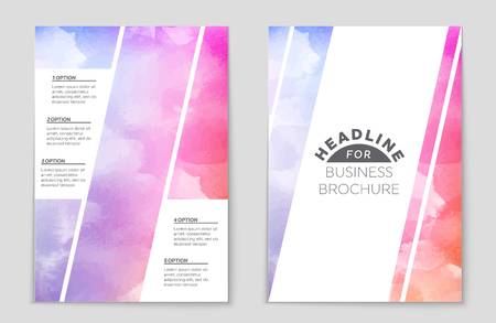 Abstract vector layout background set. For art template design, list, front page, mockup brochure theme style, banner, idea, cover, booklet, print, flyer, book, blank, card, ad, sign, sheet,, a4.のイラスト素材