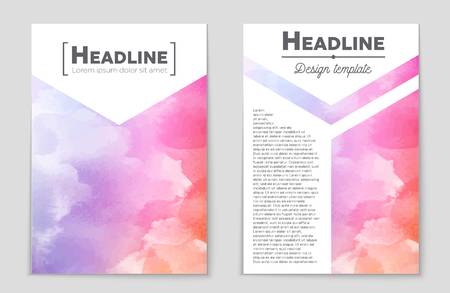 Abstract vector layout background set. For art template design, list, front page, mockup brochure theme style, banner, idea, cover, booklet, print, flyer, book, blank, card, ad, sign, sheet,, a4.のイラスト素材