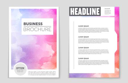 Abstract vector layout background set. For art template design, list, front page, mockup brochure theme style, banner, idea, cover, booklet, print, flyer, book, blank, card, ad, sign, sheet,, a4.のイラスト素材