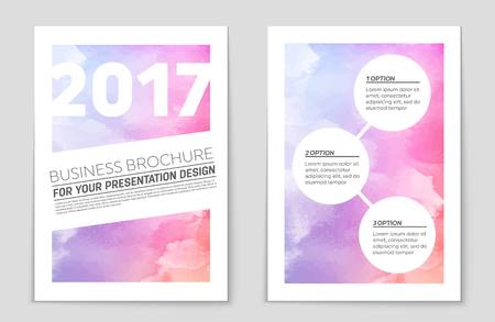 Abstract vector layout background set. For art template design, list, front page, mockup brochure theme style, banner, idea, cover, booklet, print, flyer, book, blank, card, ad, sign, sheet,, a4.のイラスト素材