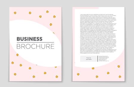 Abstract vector layout background set. For art template design, list, front page, mockup brochure theme style, banner, idea, cover, booklet, print, flyer, book, blank, card, ad, sign, sheet,, a4.のイラスト素材